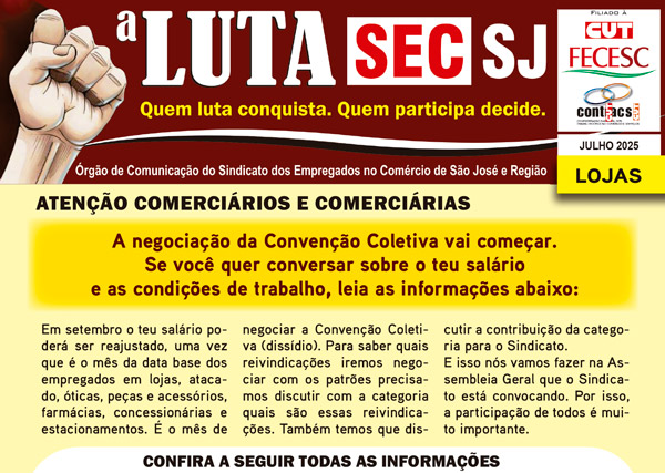 Jornal a Luta julho 2025
