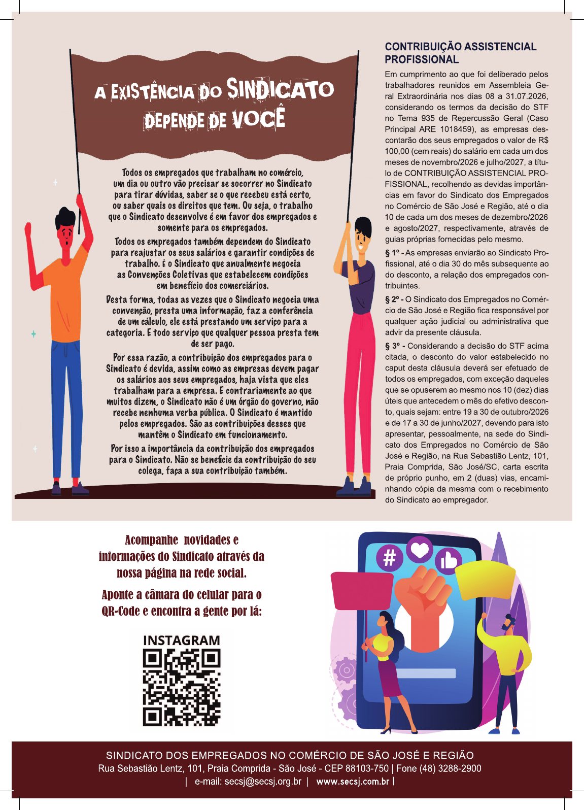 Página 2 do informativo do comércio atacadista de São José e Biguaçu